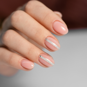 a customer relaxing while receiving a pedicure treatment at a nails salon.